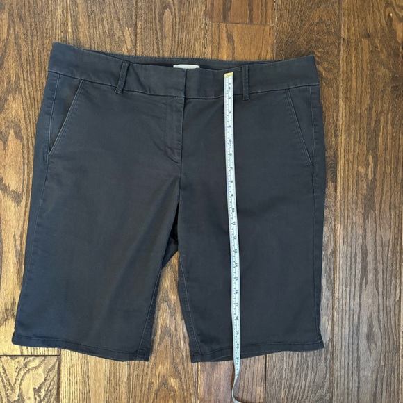 LOFT Dark Gray Bermuda Shorts with Front Pockets - Picture 5 of 9